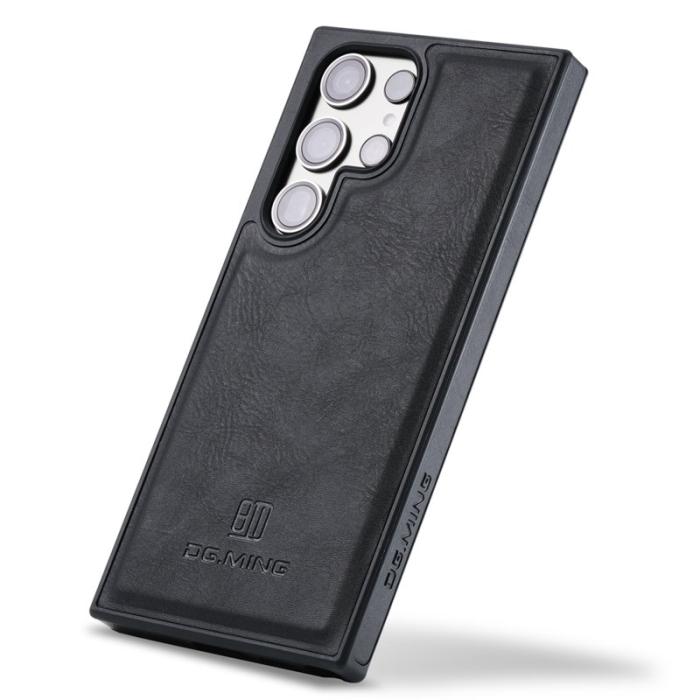 DG.MING - DG.MING Samsung Galaxy S25 Ultra Skal Anti-Drop Läder Svart