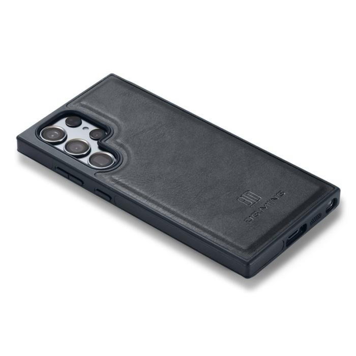DG.MING - DG.MING Samsung Galaxy S25 Ultra Skal Anti-Drop Läder Svart