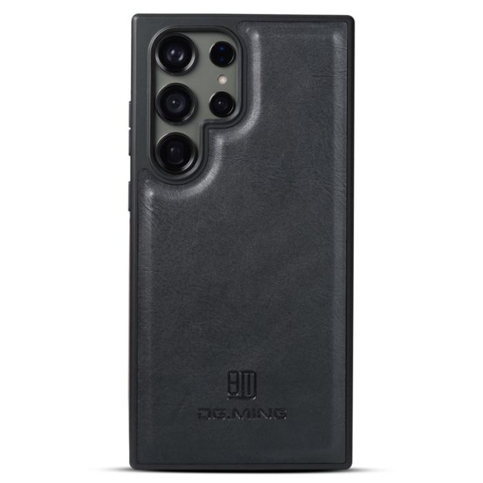 DG.MING - DG.MING Samsung Galaxy S25 Ultra Skal Anti-Drop Läder Svart