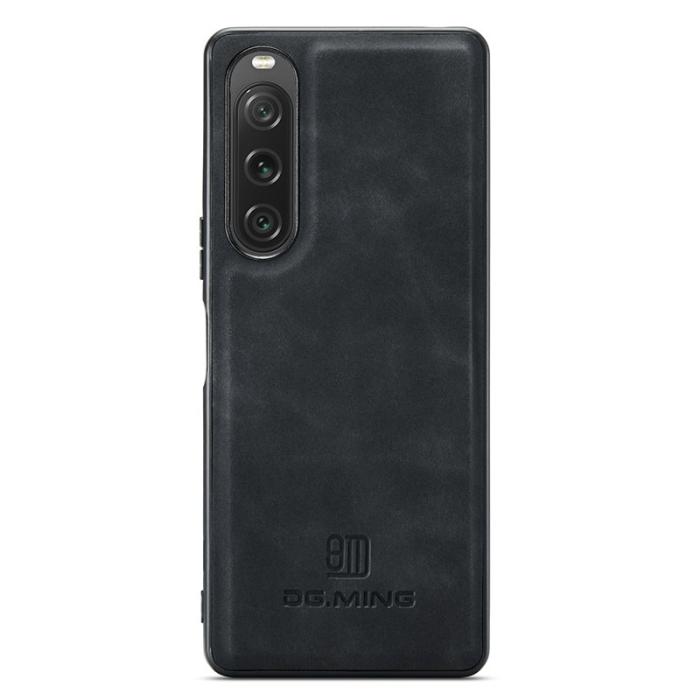 DG.MING - DG.MING Sony Xperia 10 V Skal Mobiltelefon PU Läder Svart