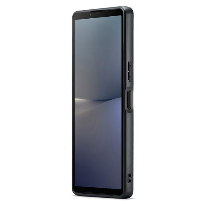 DG.MING - DG.MING Sony Xperia 10 V Skal Mobiltelefon PU Läder Svart