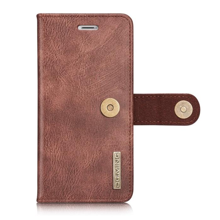 DG.MING - DG.MING Split Leather Wallet Cover iPhone SE/8/7 - Vinröd