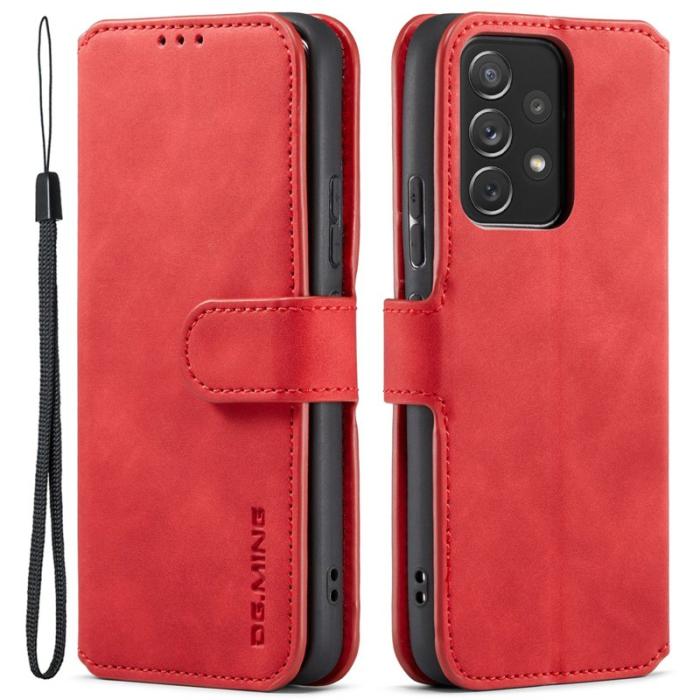 DG.MING - DG.MING Stand Wallet Samsung Galaxy A53 5G Fodral Röd