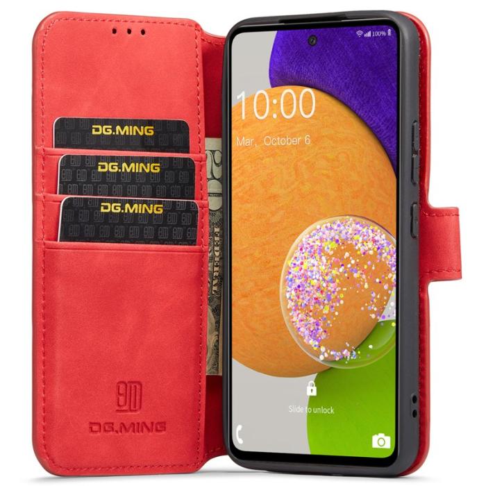 DG.MING - DG.MING Stand Wallet Samsung Galaxy A53 5G Fodral Röd