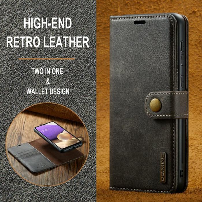 DG.MING - DG.MING Wallet Case Folio Flip Stand Samsung Galaxy A33 5G Grey