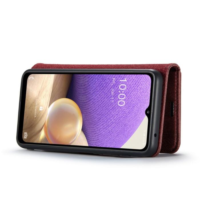 DG.MING - DG.MING Wallet Case Folio Flip Stand Samsung Galaxy A33 5G Röd