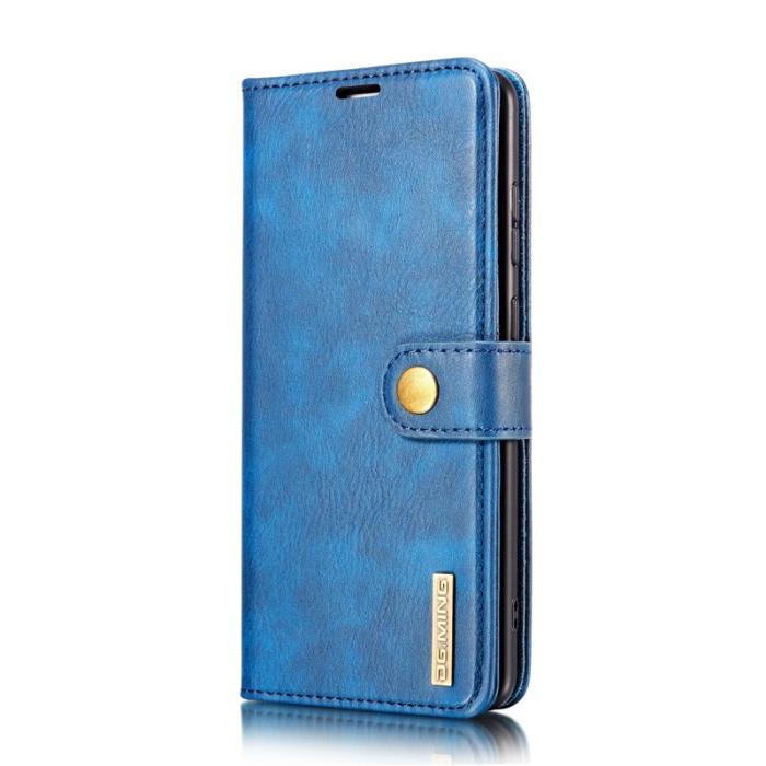 DG.MING - DG.MING Wallet Split Leather Cover OnePlus 8T Fodral Blå