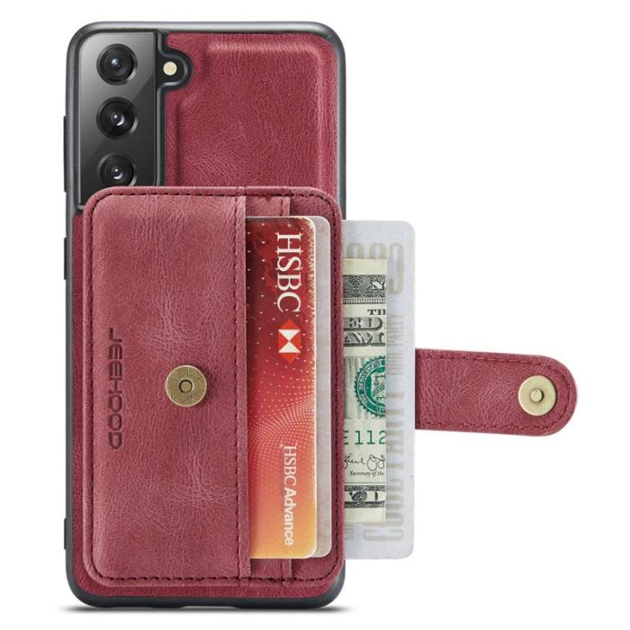 JEEHOOD - JEEHOOD Detachable Fodral för Samsung Galaxy S21+ 5G Röd