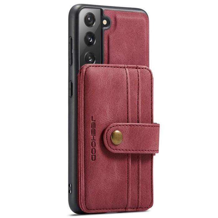 JEEHOOD - JEEHOOD Detachable Skal för Samsung Galaxy S21 4G/5G Röd