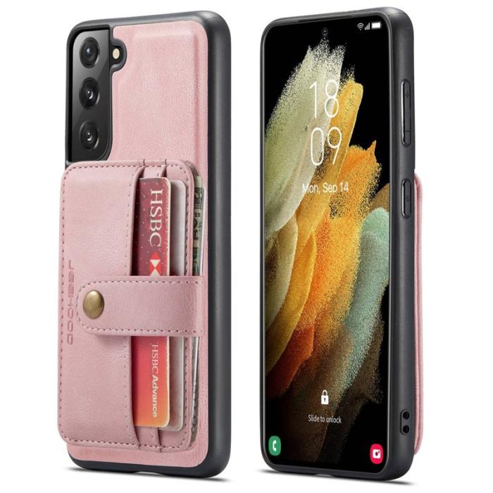 JEEHOOD - JEEHOOD Detachable Skal för Samsung Galaxy S21 4G/5G - Rosa