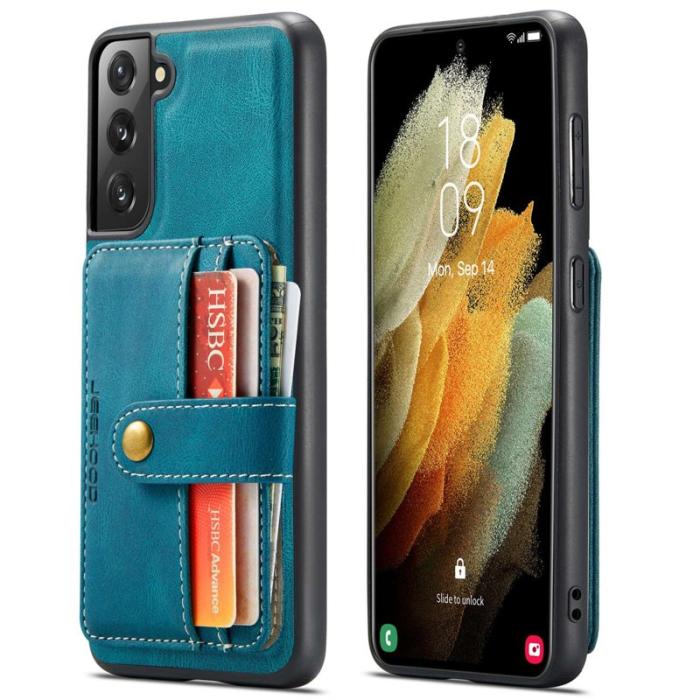 JEEHOOD - JEEHOOD Detachable Skal för Samsung Galaxy S21+ 5G - Blå