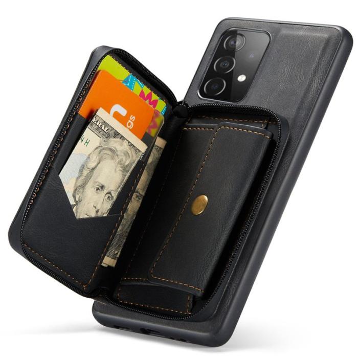 JEEHOOD - JEEHOOD Detachable Wallet Case för Samsung Galaxy A53 5G - Svart