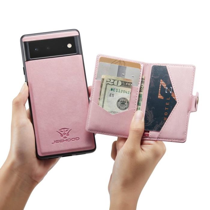 JEEHOOD - JEEHOOD Detachable Wallet Case Google Pixel 7 5G Rose Gold