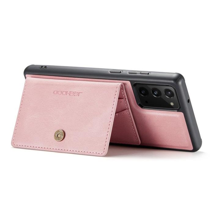 JEEHOOD - JEEHOOD Galaxy Note20 Fodral Detachable Läder TPU Rose Gold