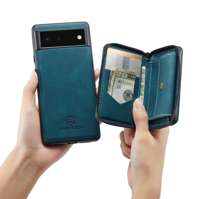 JEEHOOD - JEEHOOD Google Pixel 7 5G Fodral med Ställning Blå