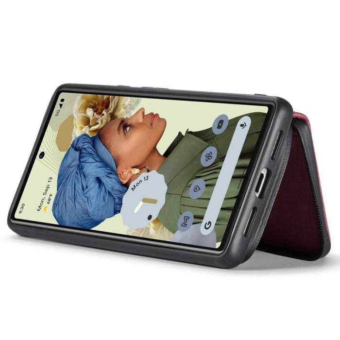 JEEHOOD - JEEHOOD Google Pixel 7 5G Fodral med Ställning Röd