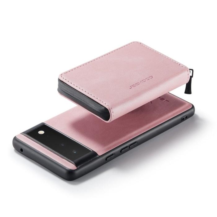 JEEHOOD - JEEHOOD Google Pixel 7 5G Fodral med Ställning - Rosa