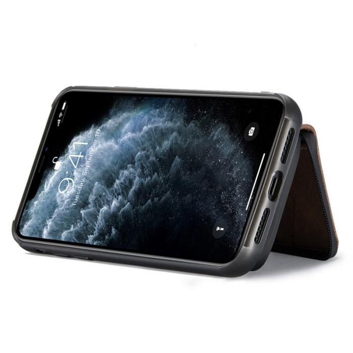 JEEHOOD - JEEHOOD iPhone 11 Pro Fodral Läder TPU Magnetisk Brun