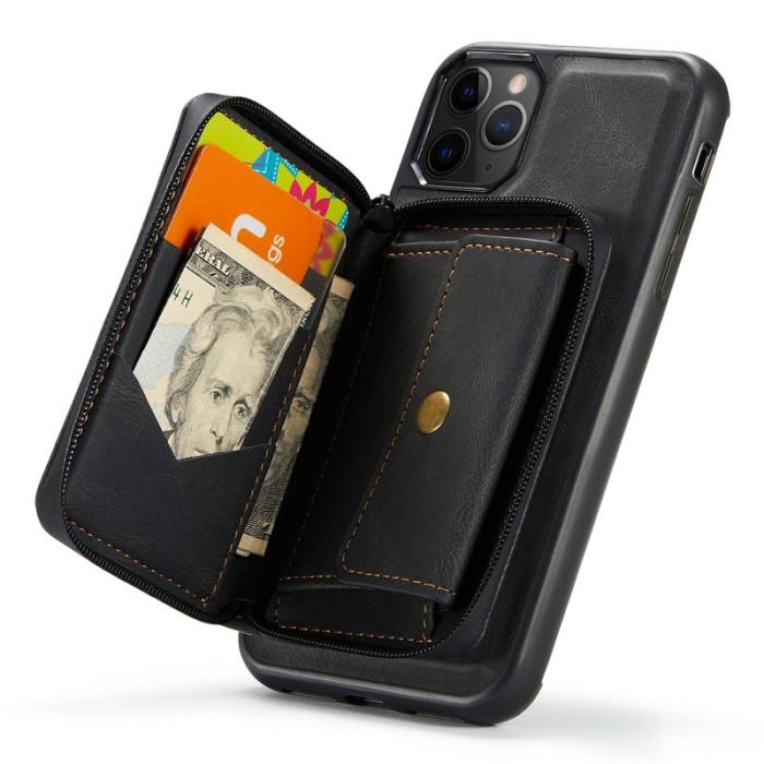 JEEHOOD - JEEHOOD iPhone 11 Pro Skal Magnetiskt Läder Svart