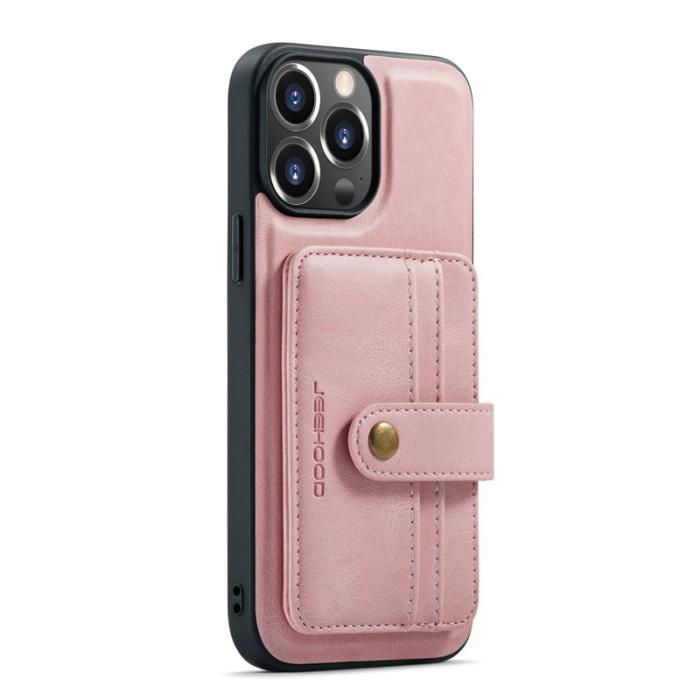 JEEHOOD - JEEHOOD iPhone 13 Pro Max Skal 2-i-1 Anti-tjuv Rosa