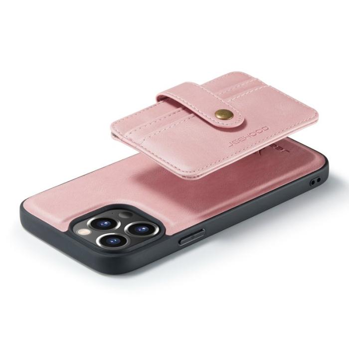 JEEHOOD - JEEHOOD iPhone 13 Pro Max Skal 2-i-1 Anti-tjuv Rosa