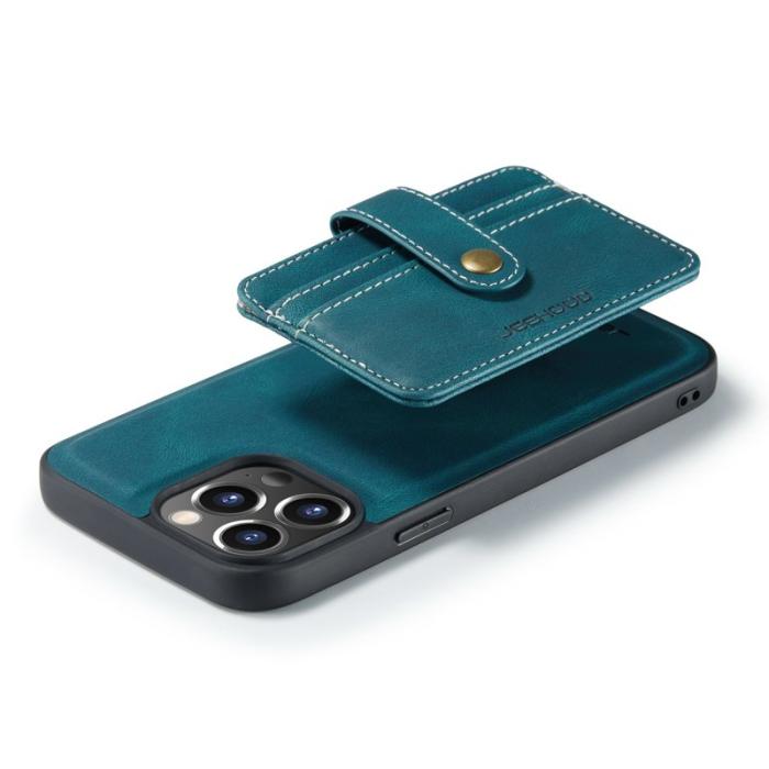 JEEHOOD - JEEHOOD iPhone 13 Pro Max Skal 2-i-1 Blå med kortfack