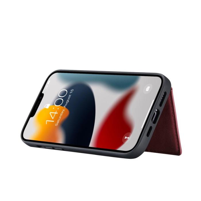 JEEHOOD - JEEHOOD iPhone 13 Pro Max Skal 2-i-1 Röd med Ställning