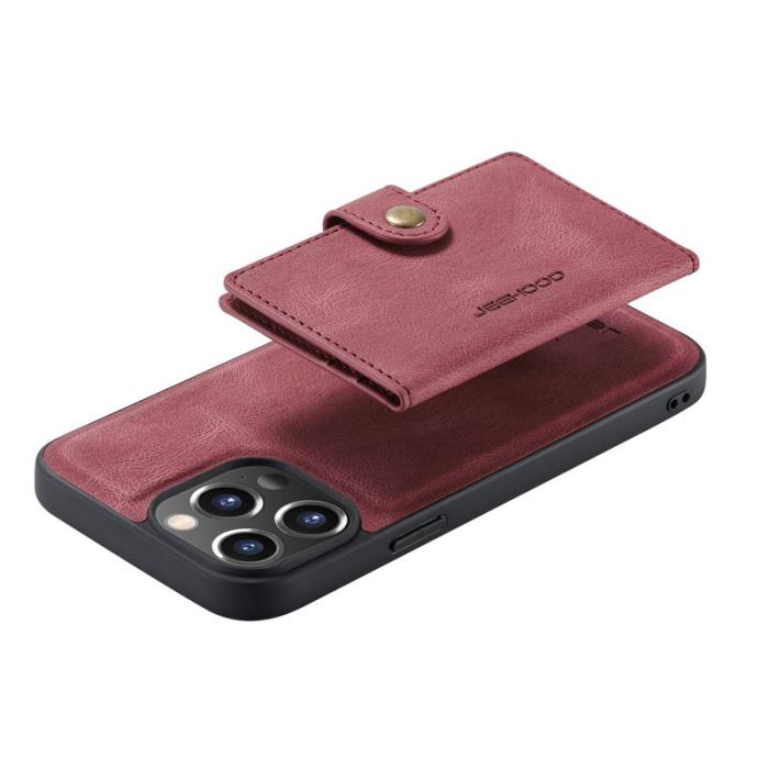 JEEHOOD - JEEHOOD iPhone 13 Pro Max Skal 2-i-1 Röd med Ställning