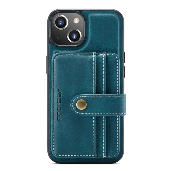 JEEHOOD - JEEHOOD iPhone 13 Skal 2-i-1 Magnetiskt RFID Skydd Blå