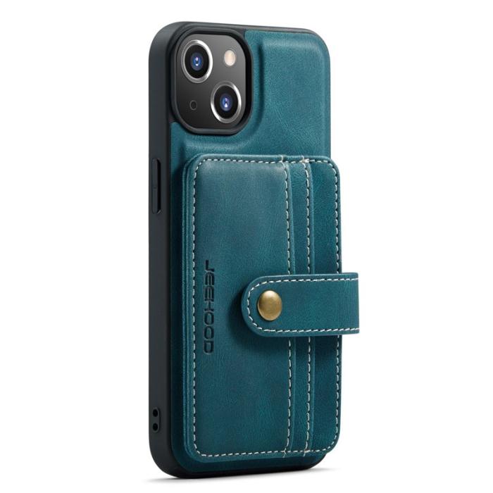 JEEHOOD - JEEHOOD iPhone 13 Skal 2-i-1 Magnetiskt RFID Skydd Blå