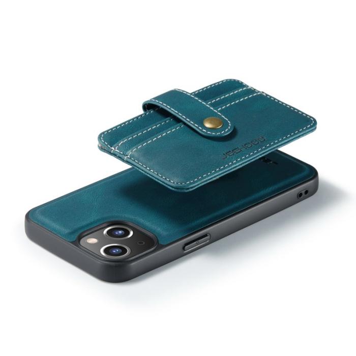 JEEHOOD - JEEHOOD iPhone 13 Skal 2-i-1 Magnetiskt RFID Skydd Blå