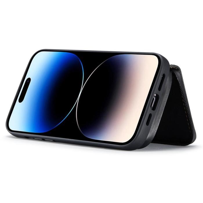 JEEHOOD - JEEHOOD iPhone 14 Pro Max Skal Shockproof PU Läder Svart