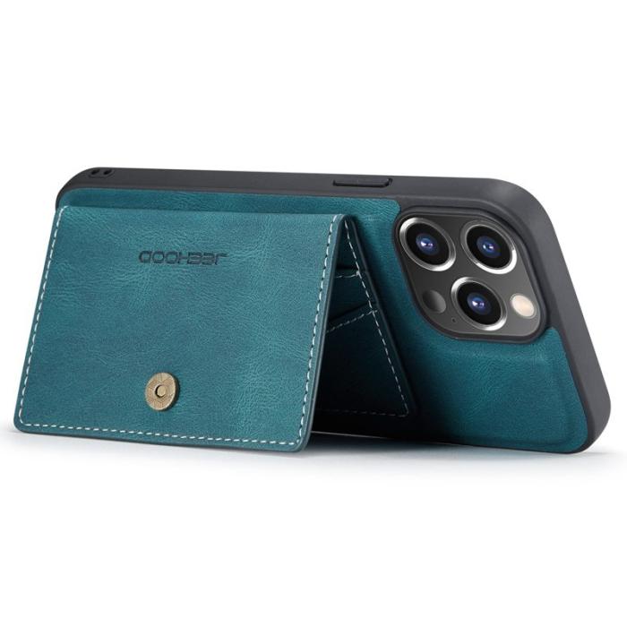 JEEHOOD - JEEHOOD iPhone 14 Pro Retro Fodral 2-i-1 Wallet Grön