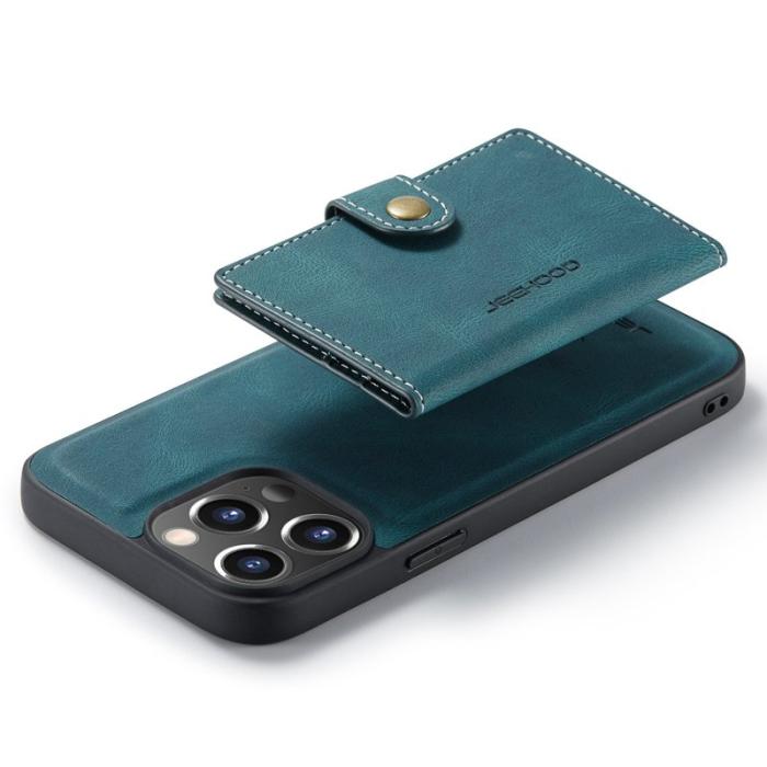 JEEHOOD - JEEHOOD iPhone 14 Pro Retro Fodral 2-i-1 Wallet Grön