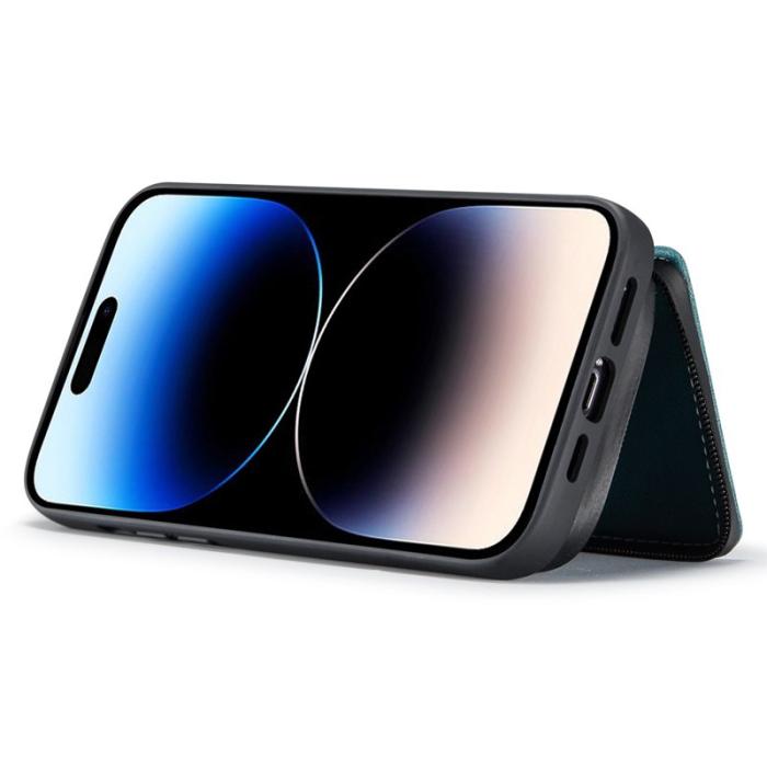 JEEHOOD - JEEHOOD iPhone 14 Pro Skal Shockproof PU Läder Blå