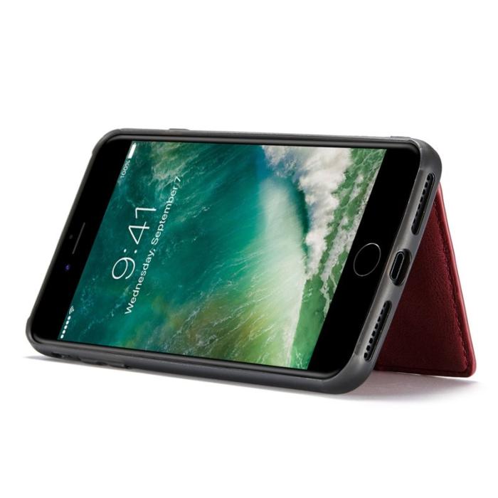 JEEHOOD - JEEHOOD iPhone 7/8/SE (2020/2022) Fodral med Plånbok Röd