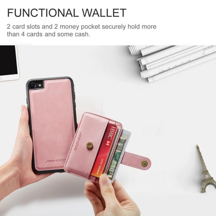 JEEHOOD - JEEHOOD iPhone 7/8/SE (2020/2022) Fodral Shockproof Pink