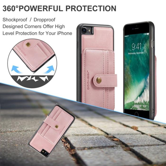 JEEHOOD - JEEHOOD iPhone 7/8/SE (2020/2022) Fodral Shockproof Pink