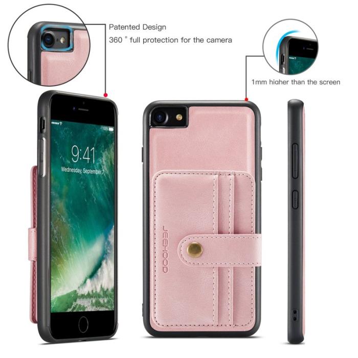 JEEHOOD - JEEHOOD iPhone 7/8/SE (2020/2022) Fodral Shockproof Pink