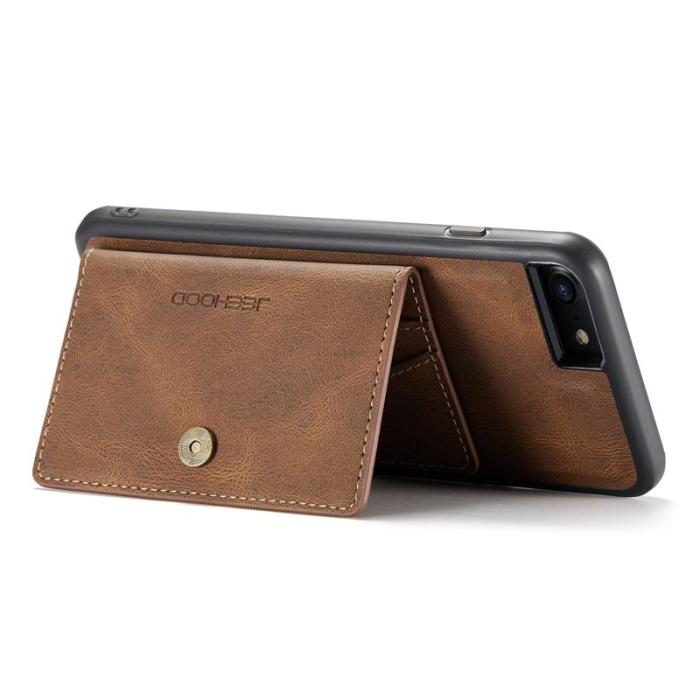 JEEHOOD - JEEHOOD iPhone 7/8/SE (2020/2022) Skal med Plånbok - Brun