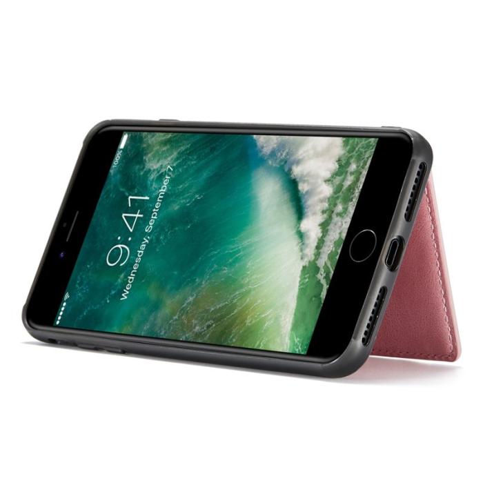 JEEHOOD - JEEHOOD iPhone 7/8/SE (2020/2022) Skal med Plånbok - Roséguld