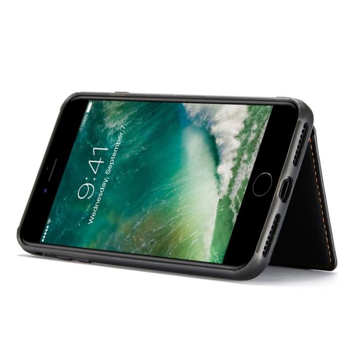 JEEHOOD - JEEHOOD iPhone 7/8/SE (2020/2022) Skal med Plånbok - Svart