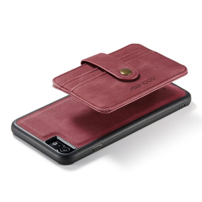 JEEHOOD - JEEHOOD iPhone 7/8/SE (2020/2022) Skal Röd med RFID-skydd