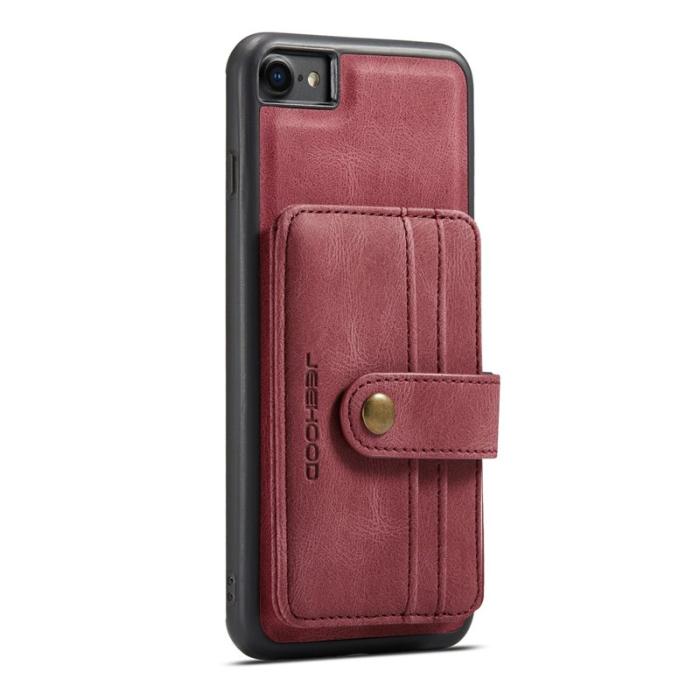 JEEHOOD - JEEHOOD iPhone 7/8/SE (2020/2022) Skal Röd med RFID-skydd