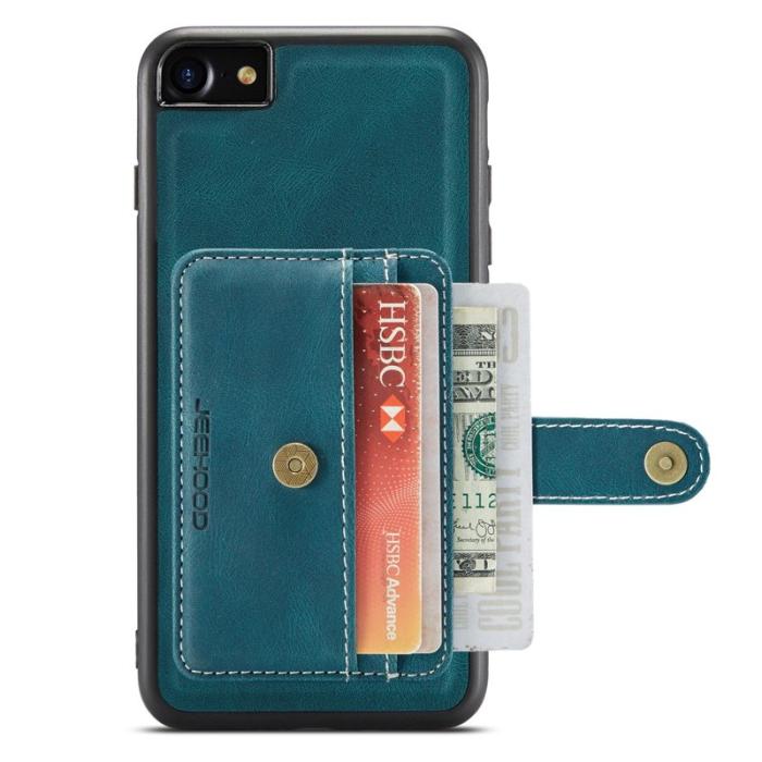 JEEHOOD - JEEHOOD iPhone 7/8/SE (2020/2022) Skal Wallet Blå