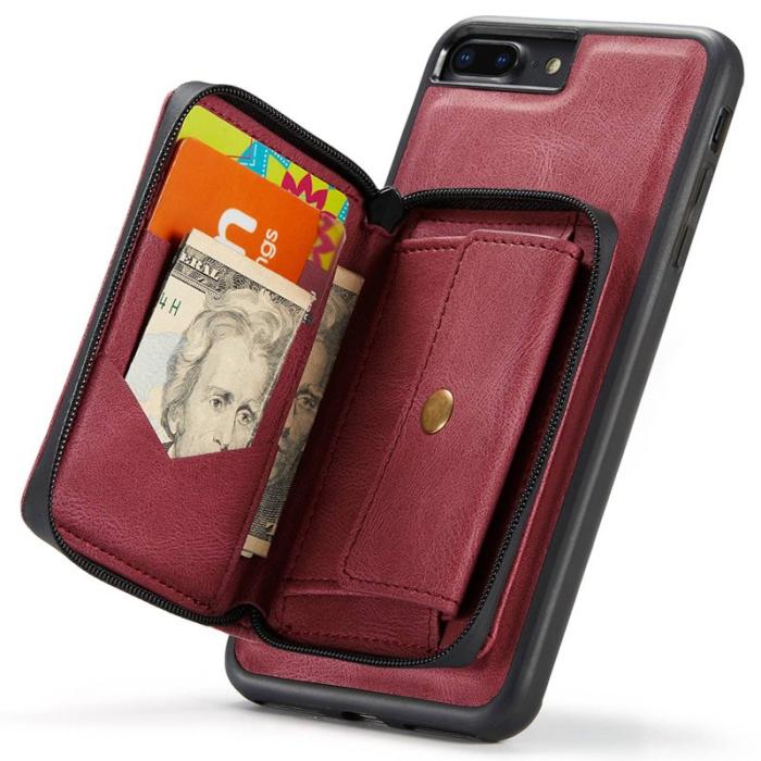 JEEHOOD - JEEHOOD iPhone 7 Plus/8 Plus Skal 2-i-1 Röd