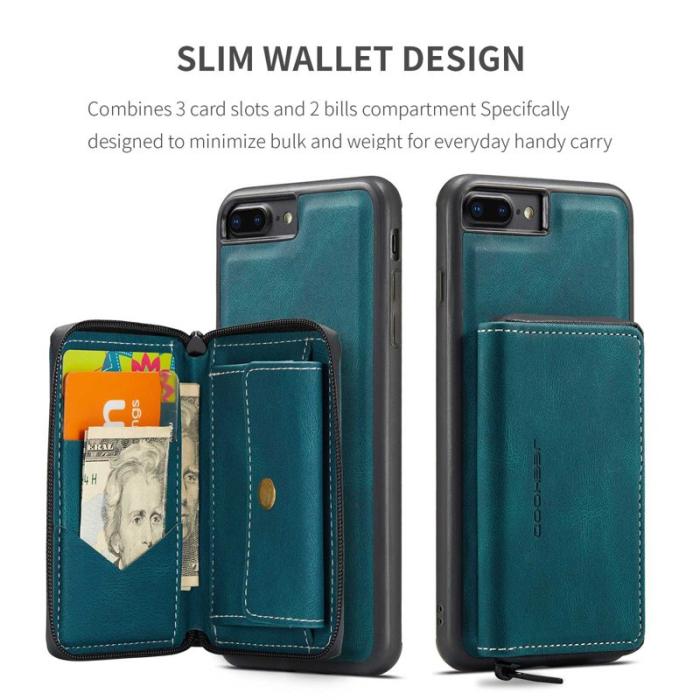 JEEHOOD - JEEHOOD iPhone 7 Plus/8 Plus Skal 2-i-1 Stöttålig Blå