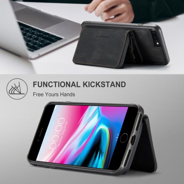 JEEHOOD - JEEHOOD iPhone 7 Plus/8 Plus Skal 2-i-1 Svart