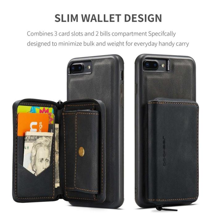 JEEHOOD - JEEHOOD iPhone 7 Plus/8 Plus Skal 2-i-1 Svart