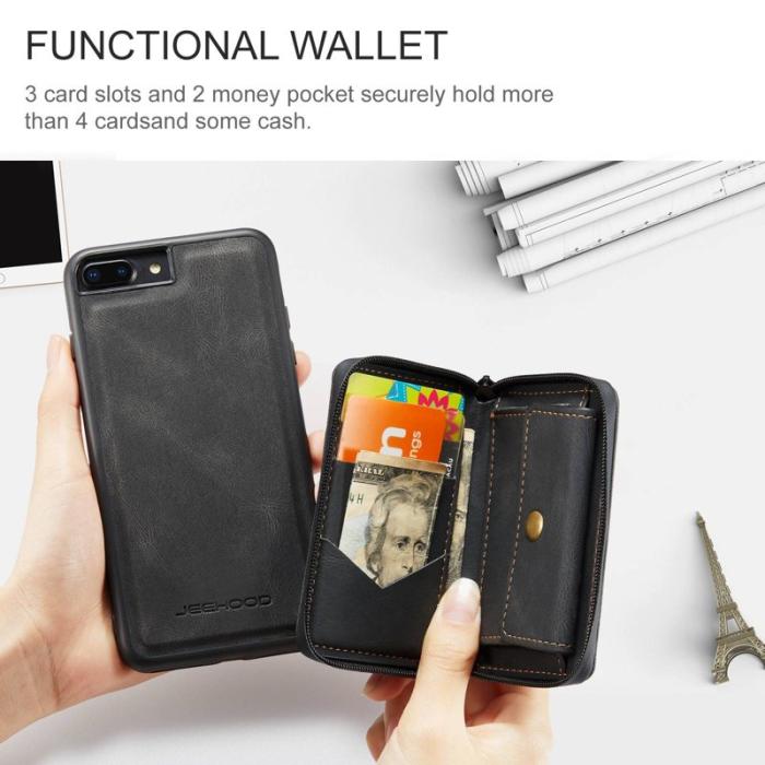 JEEHOOD - JEEHOOD iPhone 7 Plus/8 Plus Skal 2-i-1 Svart